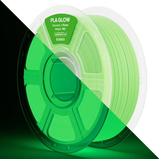 Elegoo PLA Glow 1.75 mm 1.000 g ABS-Spule Green