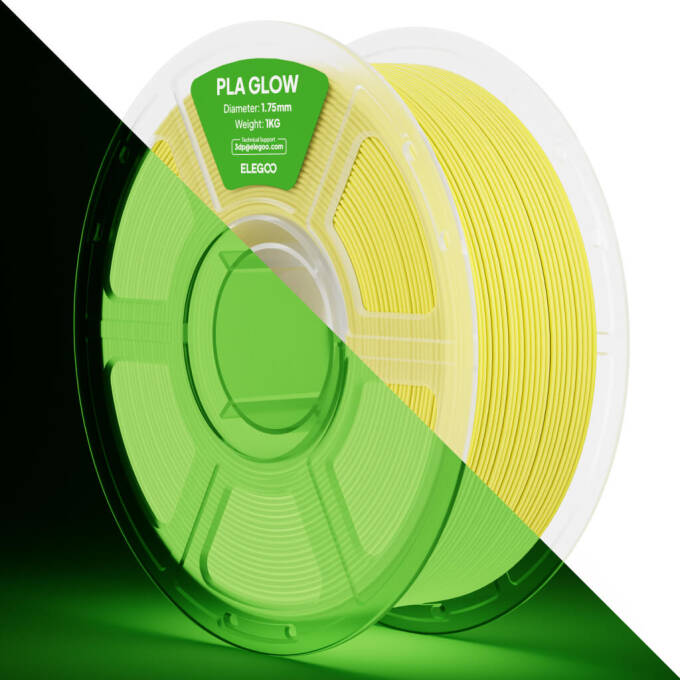 Elegoo PLA Glow 1.75 mm 1.000 g ABS-Spule Yellow