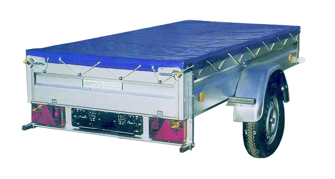 Plane für Anhänger mit Seil 2575x1345x50mm PVC