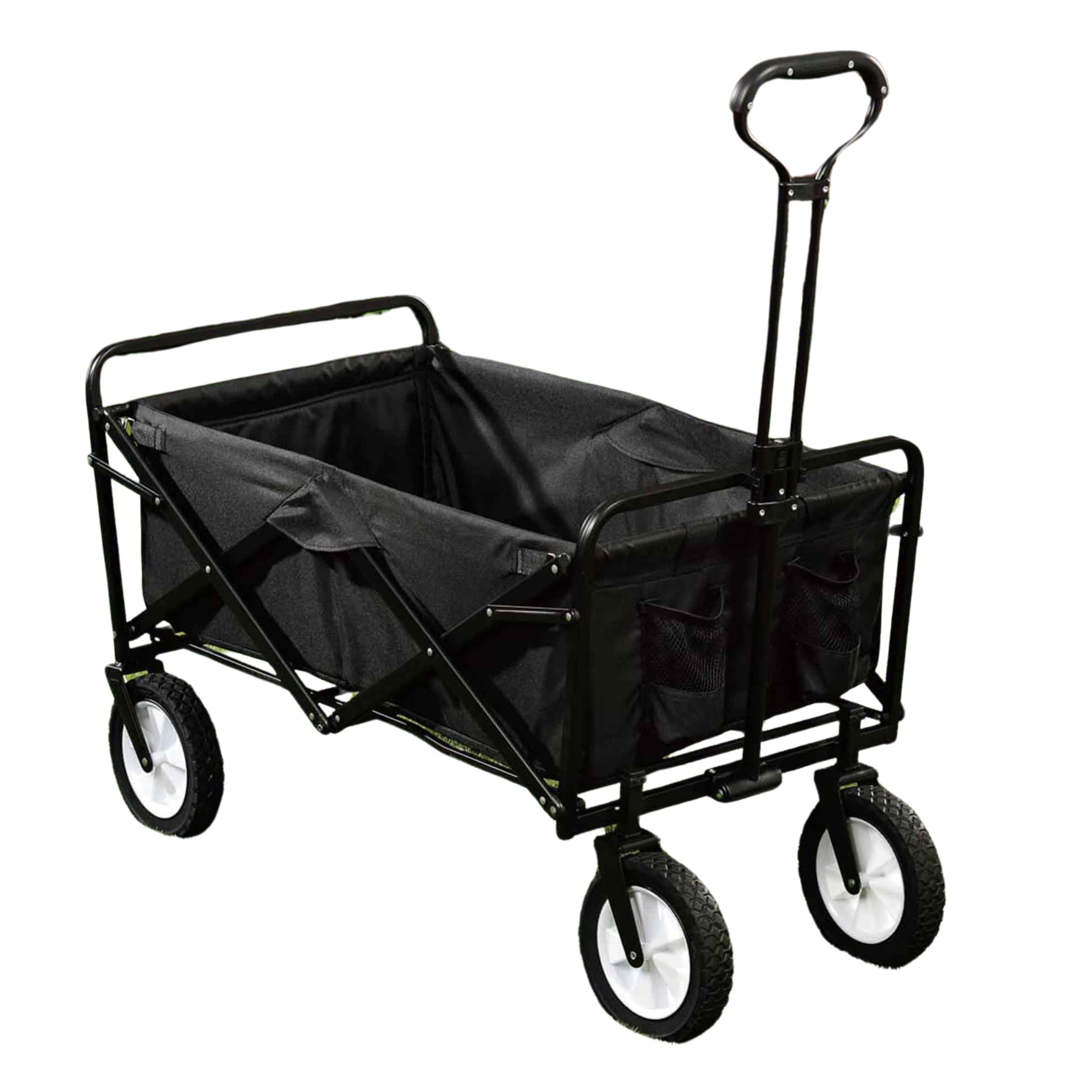 Bollerwagen klappbar schwarz