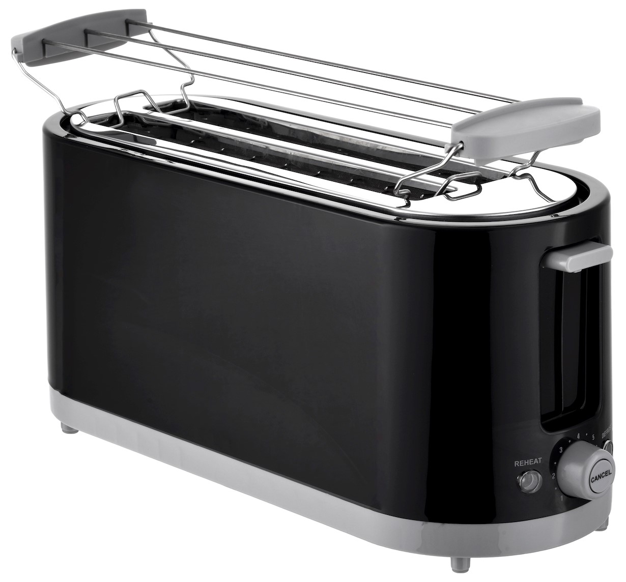 Tim Home Langschlitz Toaster 4 Scheiben schwarz