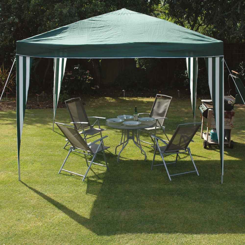 Pavillon Easy Up 3 x 3 m grün