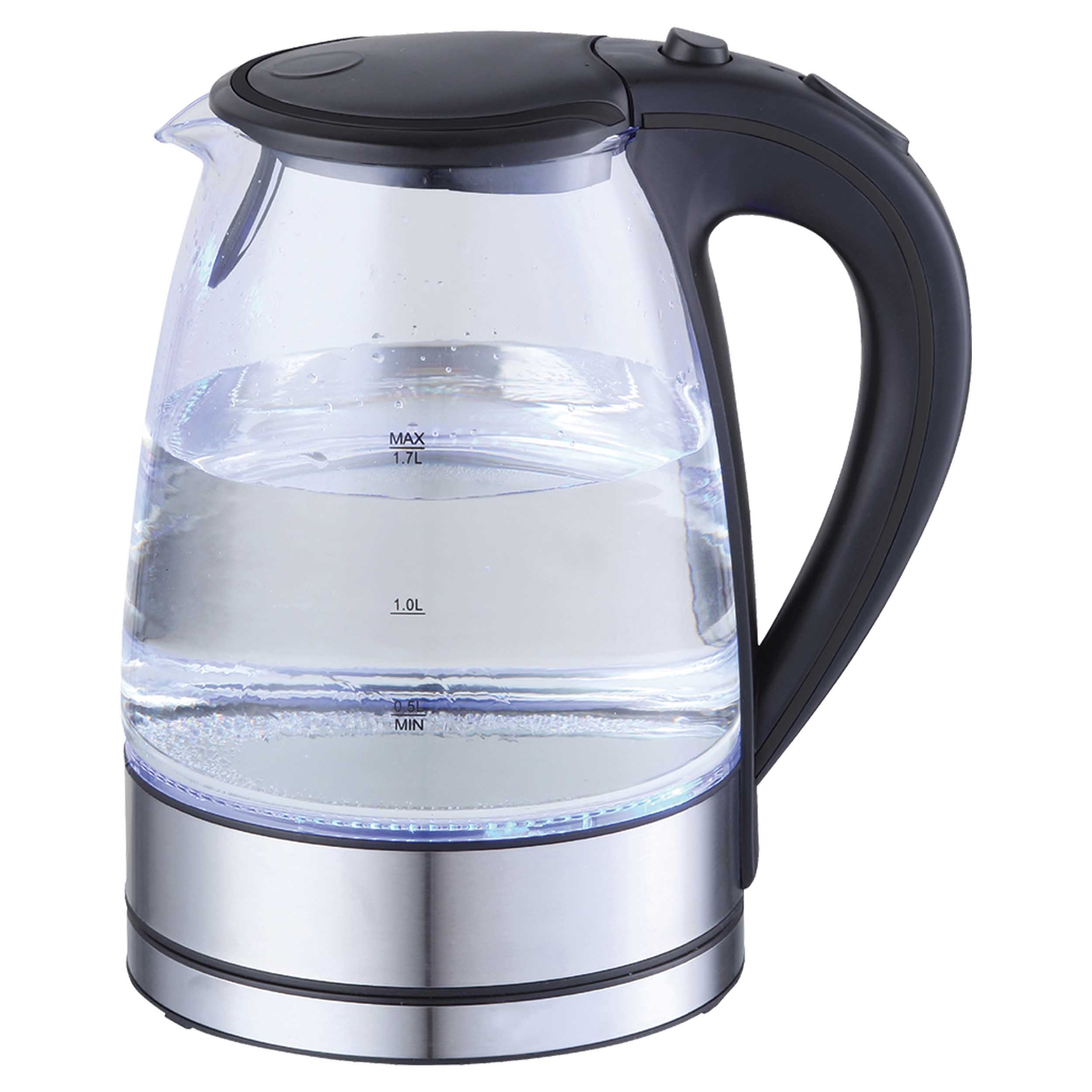 Tim Home Wasserkocher LED 1,7 L Glas 2200W EDS