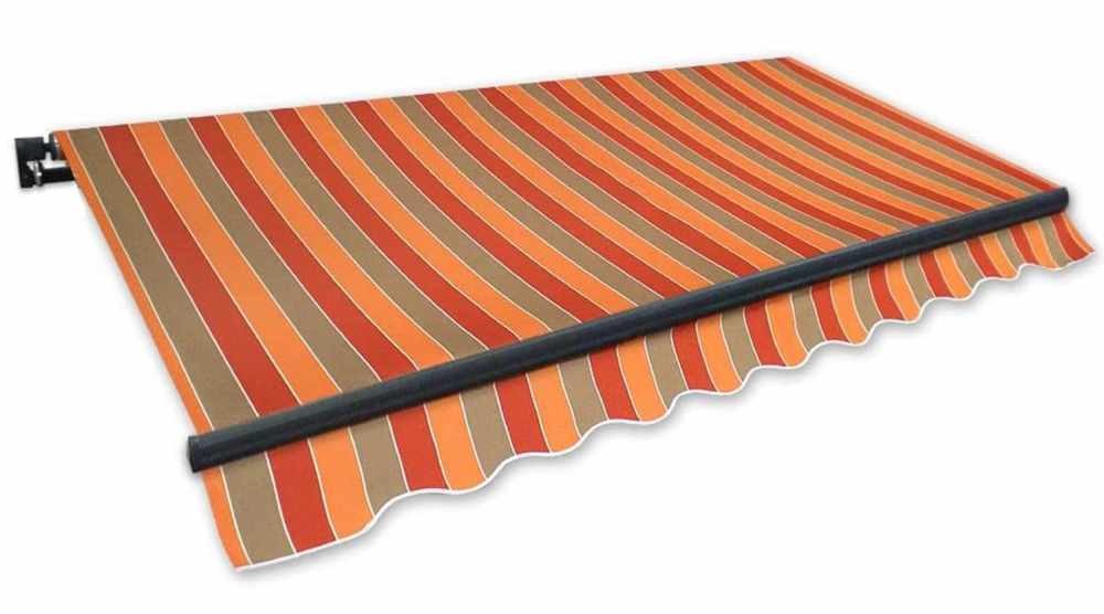 Gelenkarm-Markise 5,0 x 3,0 m braun-terrakotta