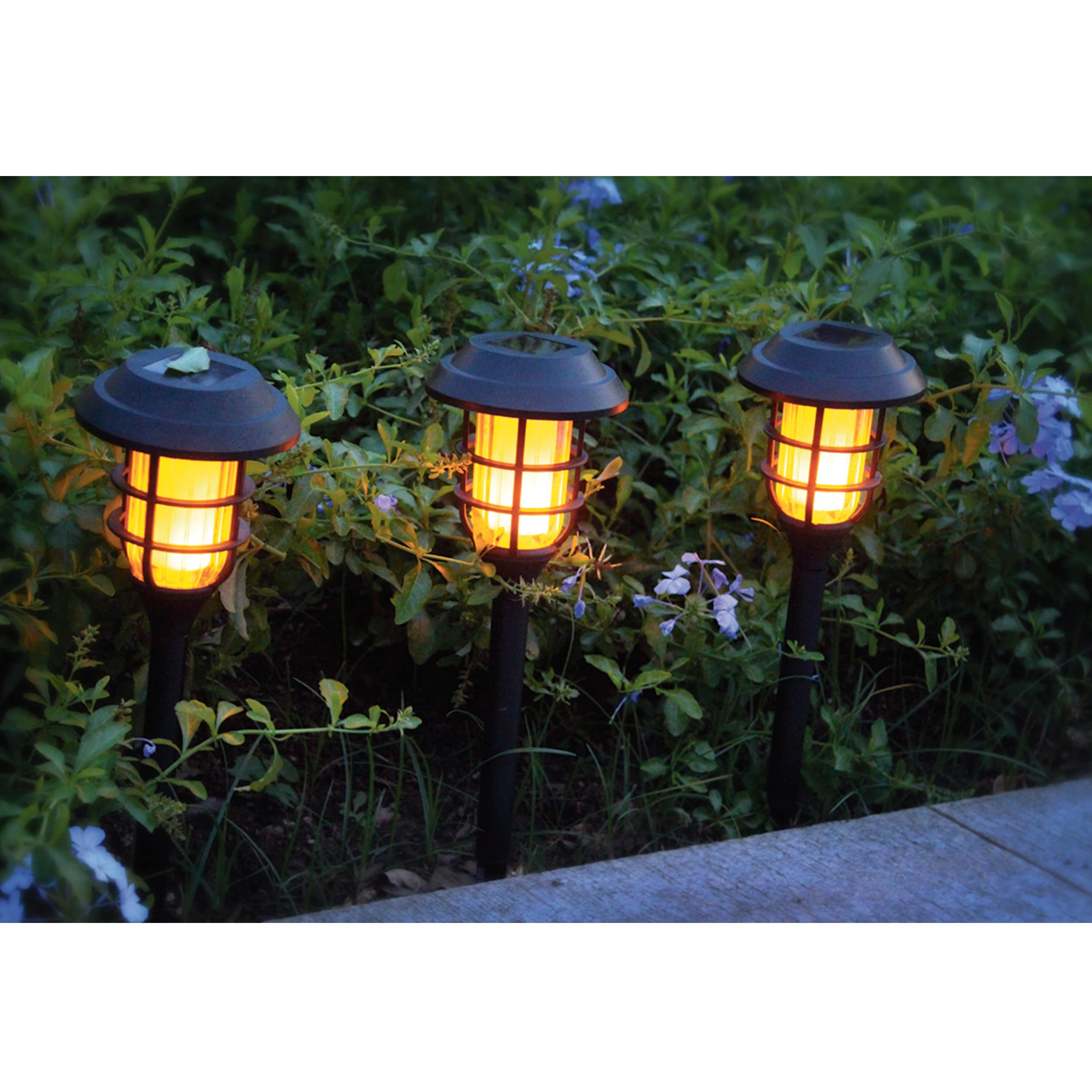 Solar Gartenstecker Flammen-Effekt D12 x H44 cm