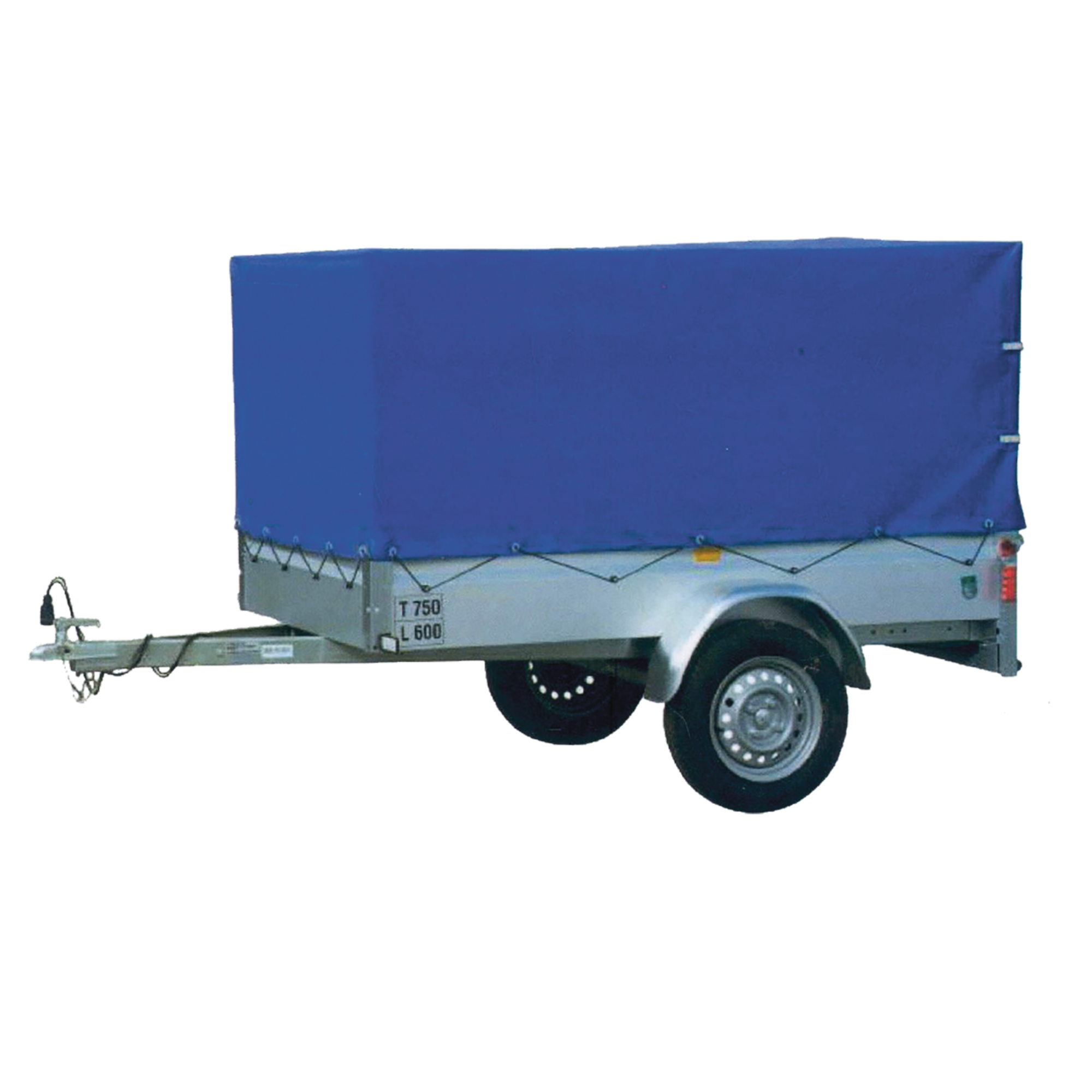 Plane für Anhänger m. Spriegel 2075x1150x900mm PVC