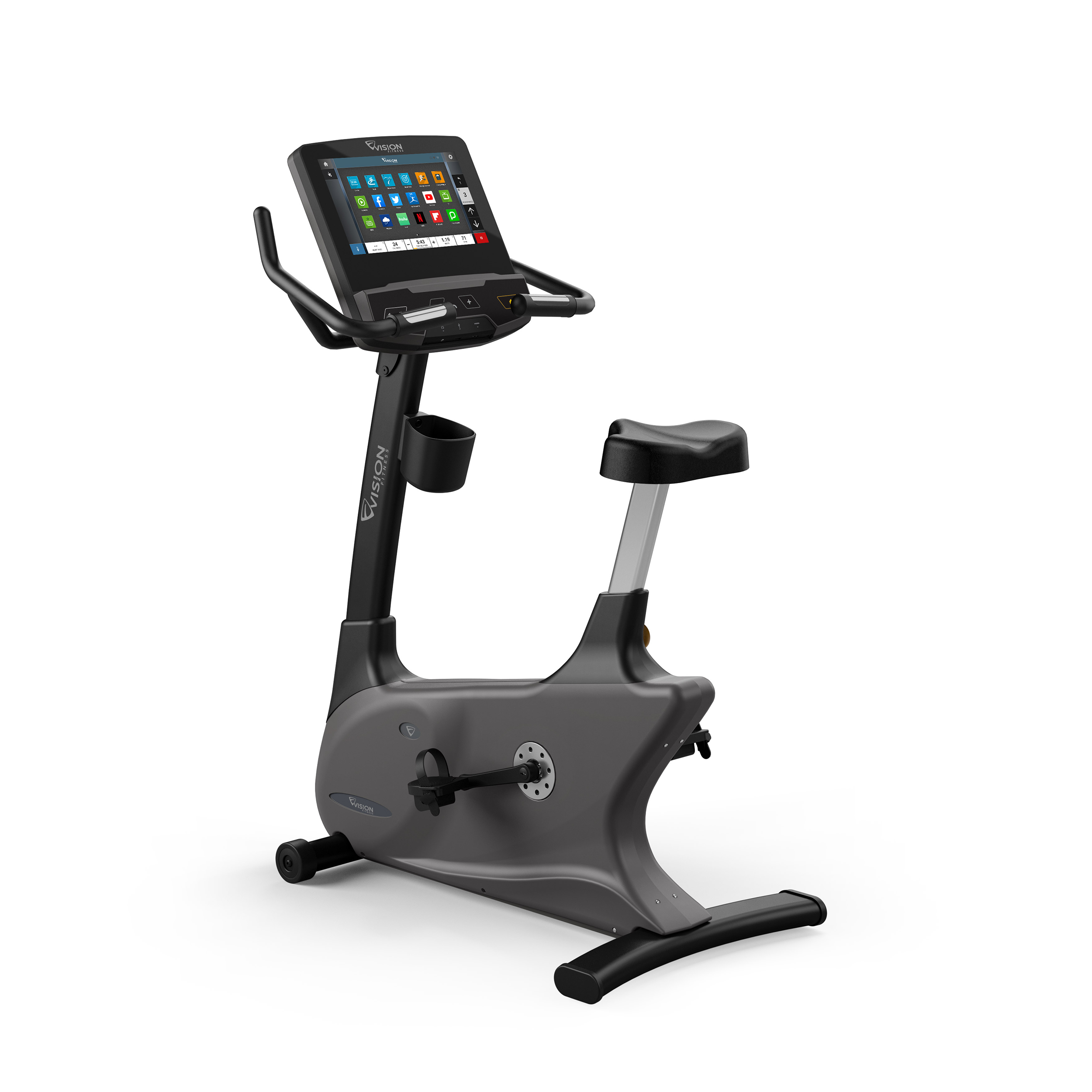 U600E Entertainment Upright Bike