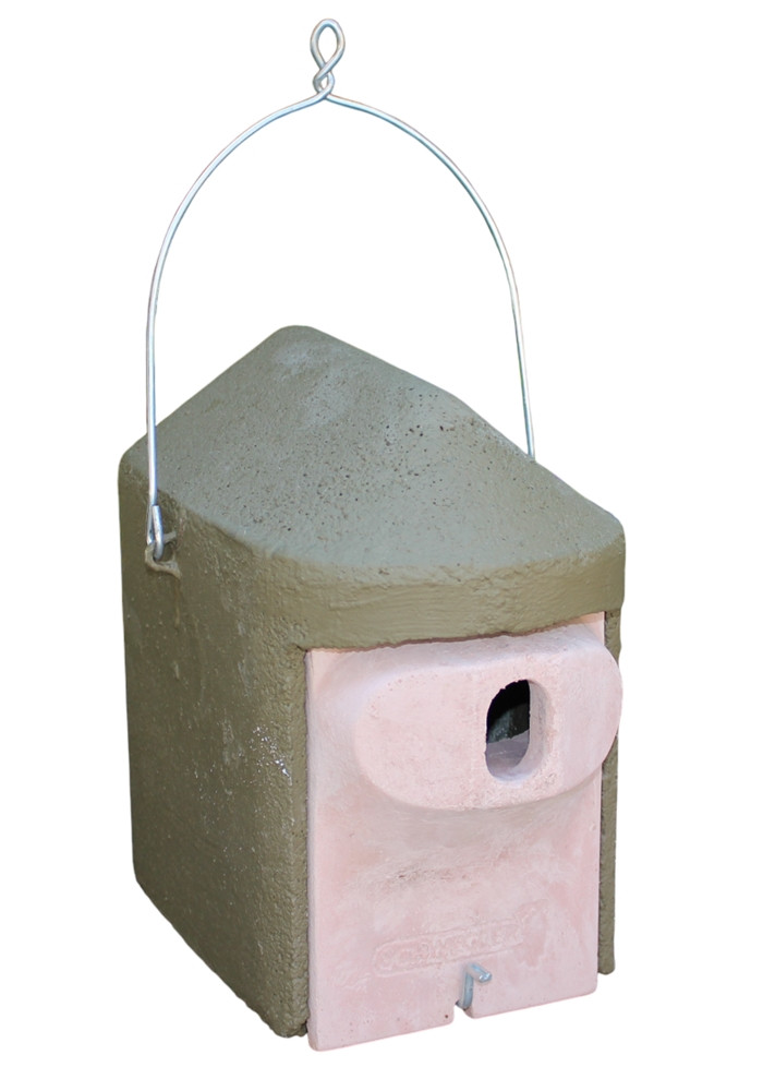 Naturschutzprodukt Satz 2 Stück Nisthöhle Typ 2GR oval Flugloch 30x45 mm Katzen- und Maderschutz