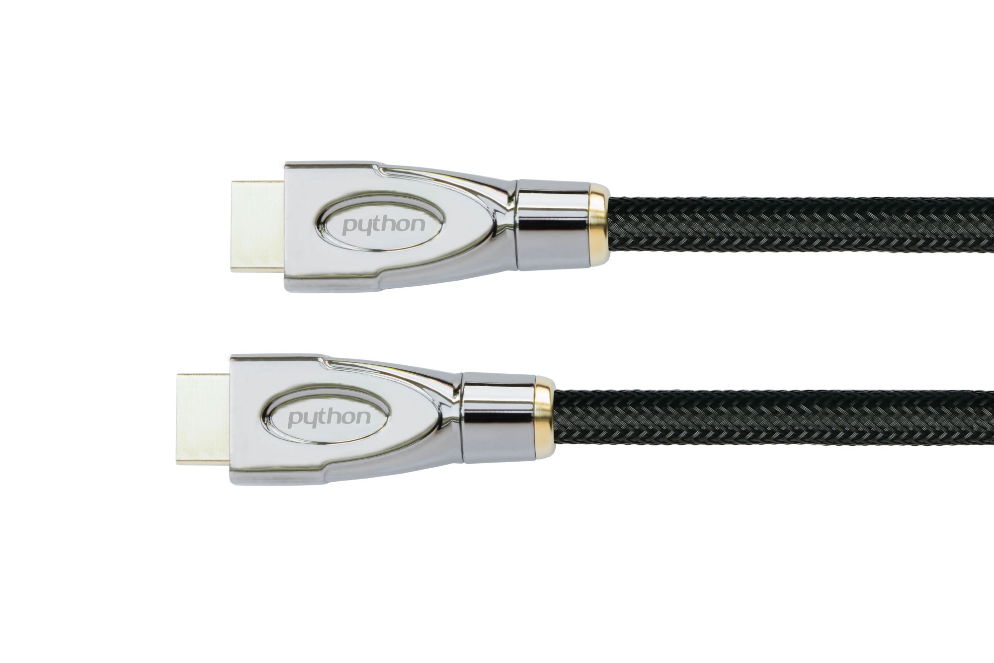 Anschlusskabel HDMI® 2.0 Kabel 4K2K / UHD 60Hz, 24K , Nylongeflecht schwarz, 0,5m
