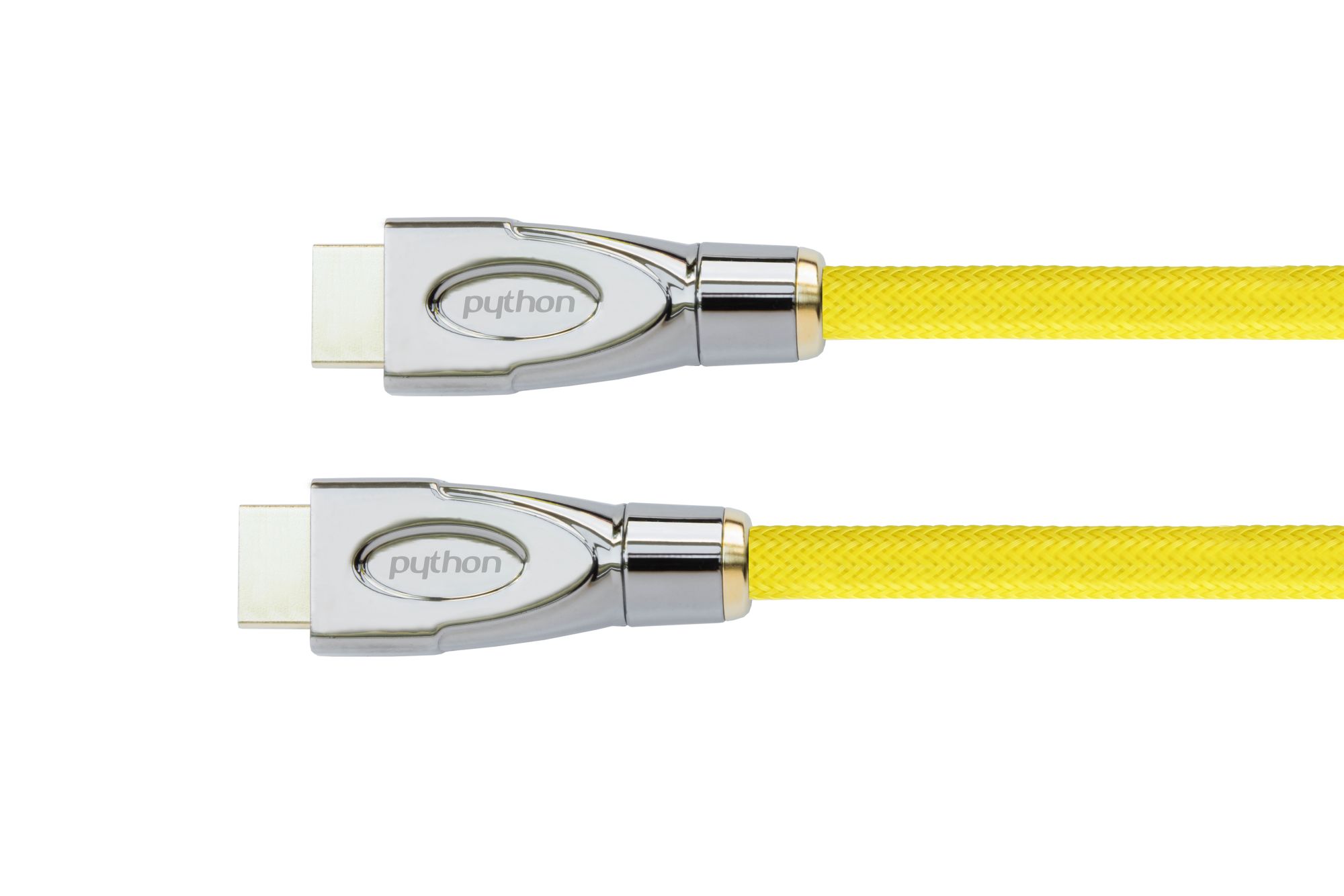 Anschlusskabel HDMI® 2.0 Kabel 4K2K / UHD 60Hz, 24K , Nylongeflecht gelb, 5m