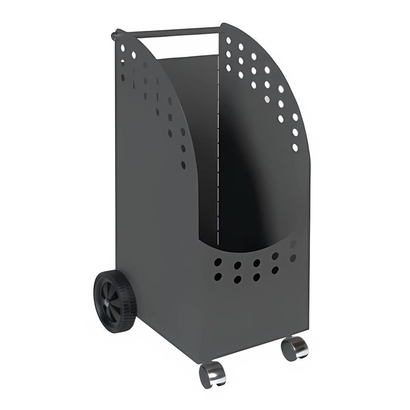 Holzwagen anthrazit, 4 Rollen