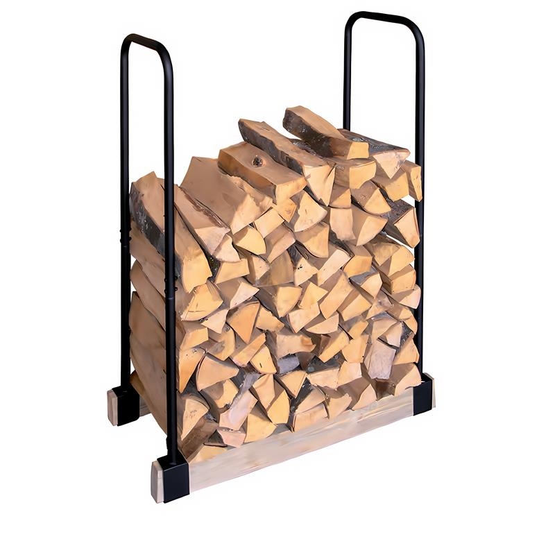 Holzregal verstellbar, schwarz inkl. 2 Kanthölzer