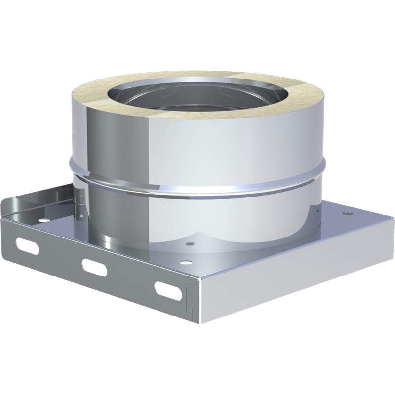 Jeremias DW-SILVER Grundplatte mit Kondensatablauf unten und 1/2 Zoll Nippel W2G (W3G)