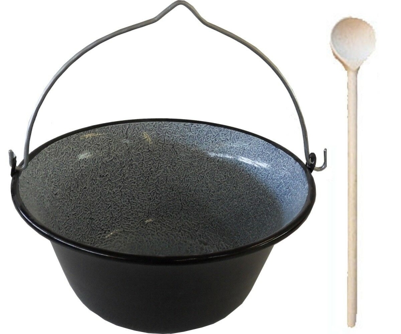 Topf Kessel emailliert 16 Liter Gulaschkessel Lagerfeuer