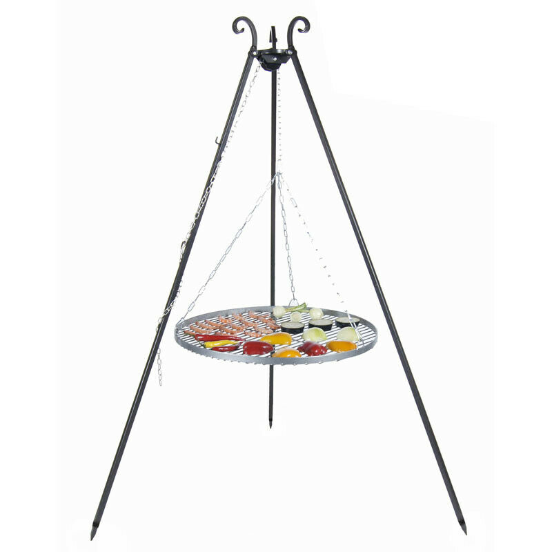 Dreibein 1,80m Schwenkgrill Stahl Grill 50 60 70cm Outdoor Grillartikel Rund Viking