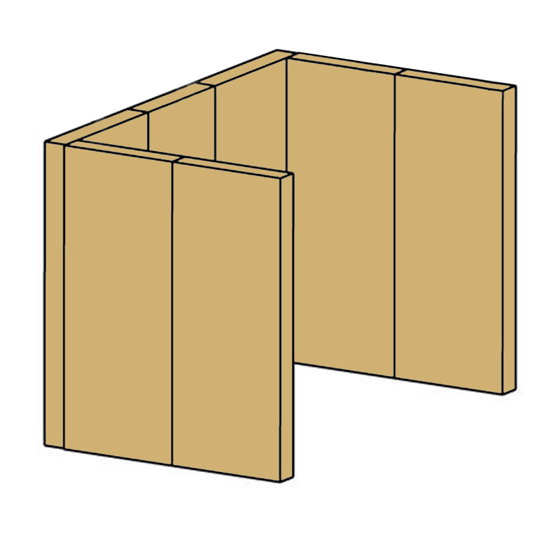 Ausmauerung Vermiculite passend für Kaminofen Rubin Goslar Dresden mit 3 Rückwandsteinen von Eurotherm