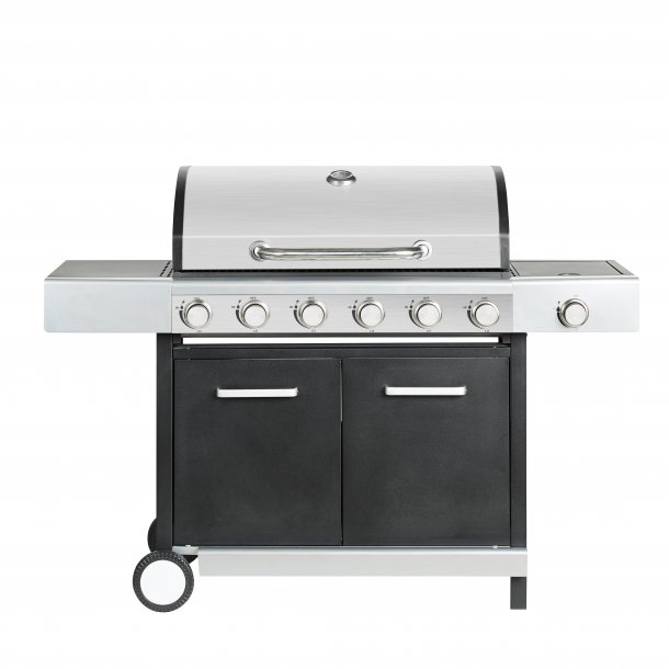 Gasgrill Stahl 6 Brenner mit Kochfeld