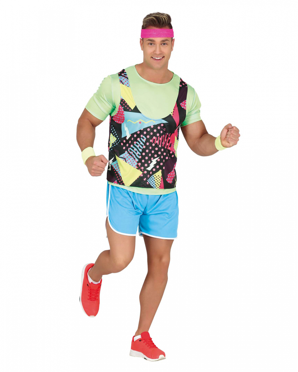 80s Aerobic Herren Kostüm