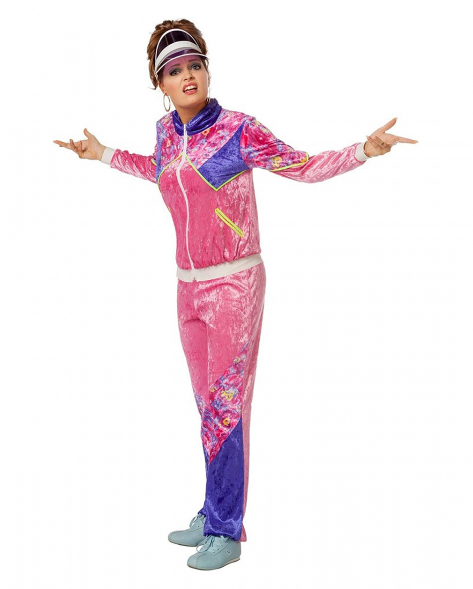80er Damen Kostüm Trainingsanzug