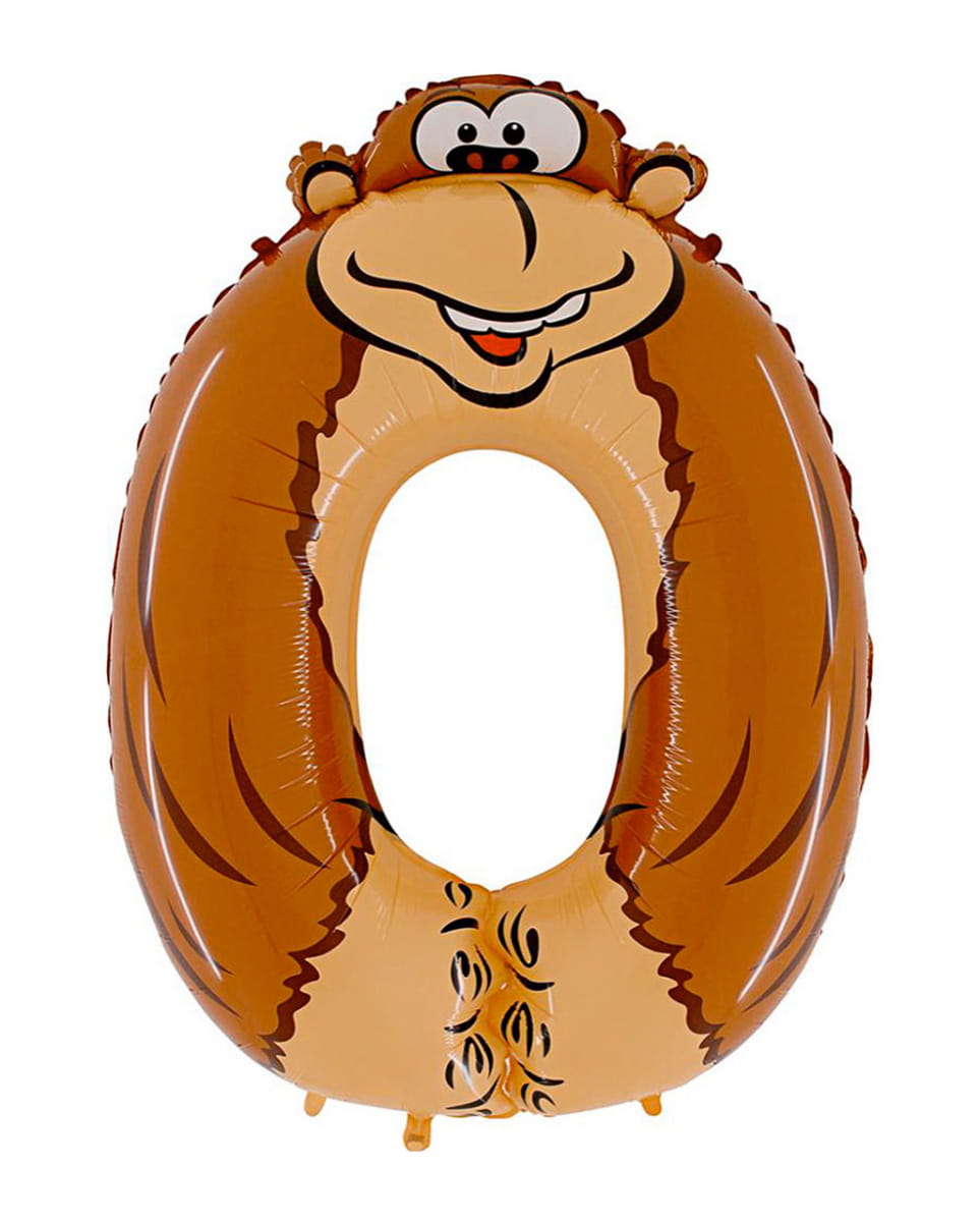 Animaloon Zahl 0 Affe
