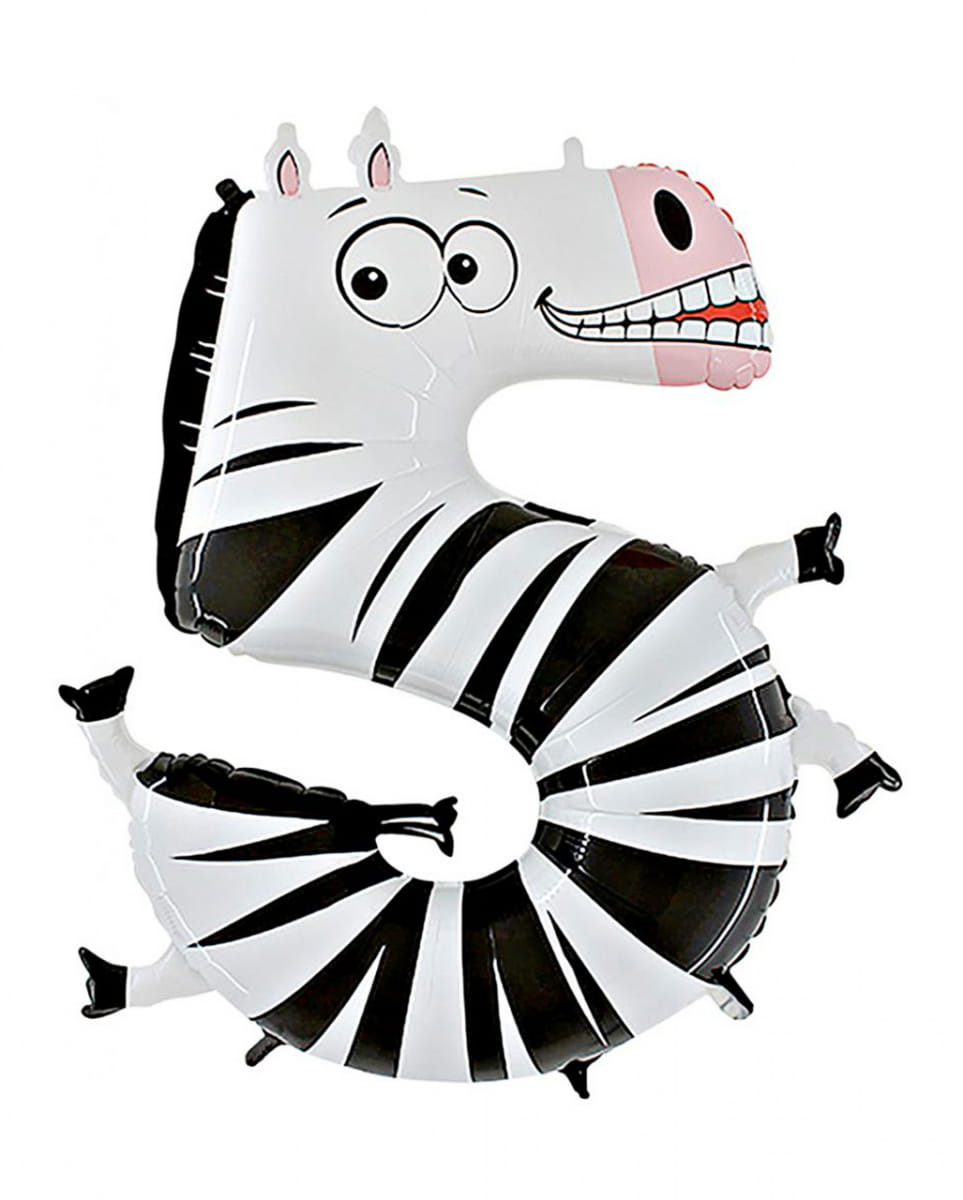 Animaloon Zahl 5 Zebra