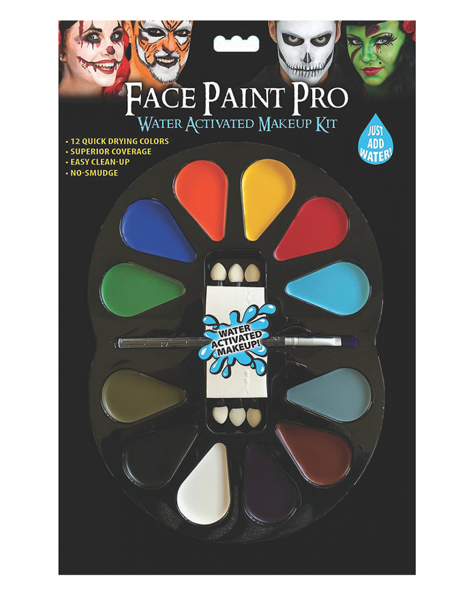 Schminkpalette Aqua Make-Up mit 12 Farben