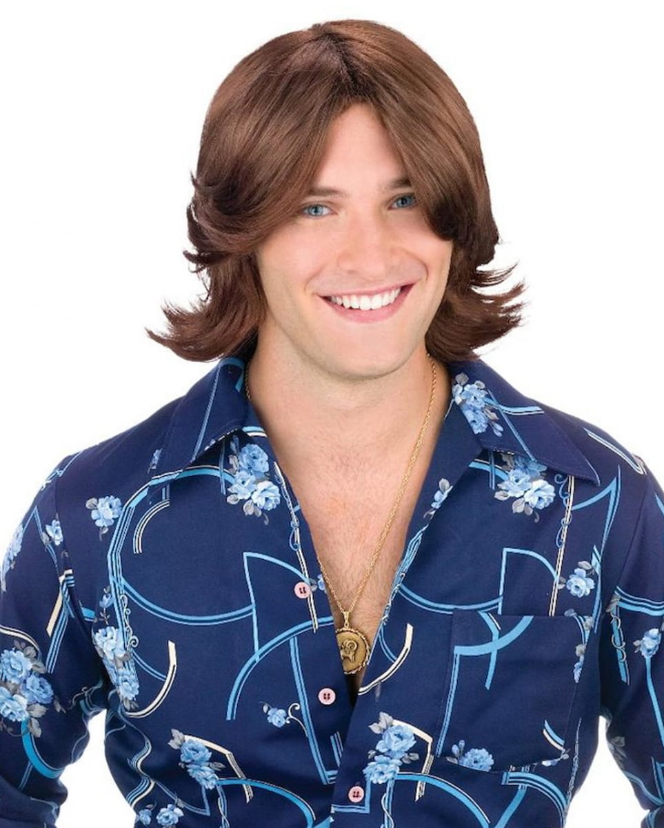 Aufreißer Herren Perücke braun