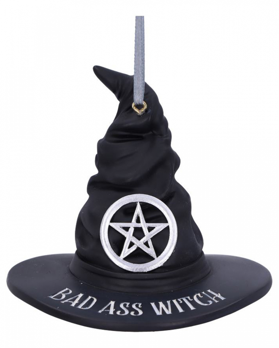 Bad Ass Witch Hängedeko Ornament 9cm