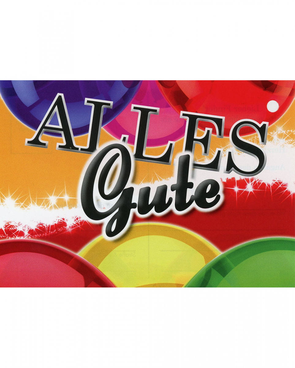 Alles Gute Ballon-Grußkarten
