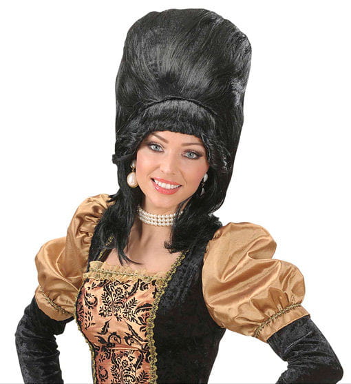 Baronesse Perücke schwarz
