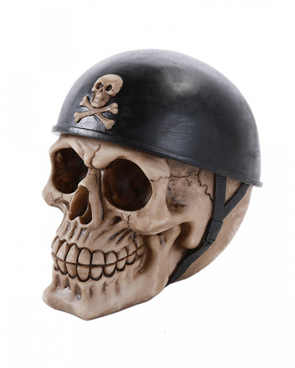Biker Totenschädel mit Helm