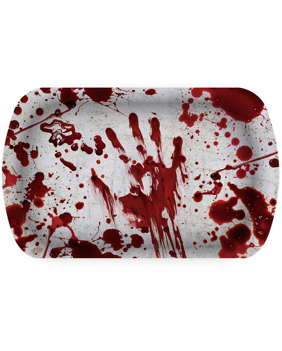 Party Tablett Halloween Blutbad