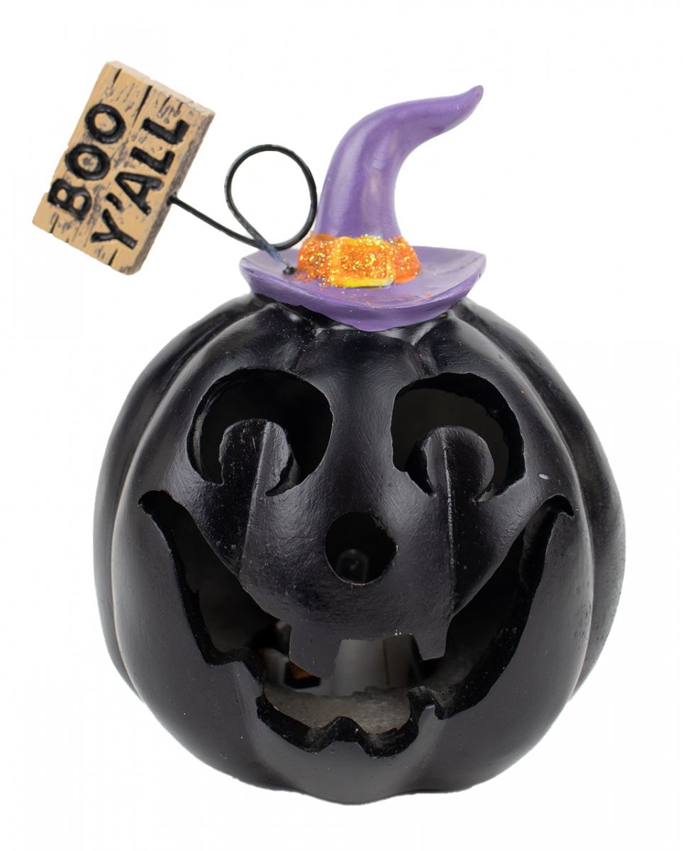 Halloween Boo Y'all Kürbis mit LED 14cm