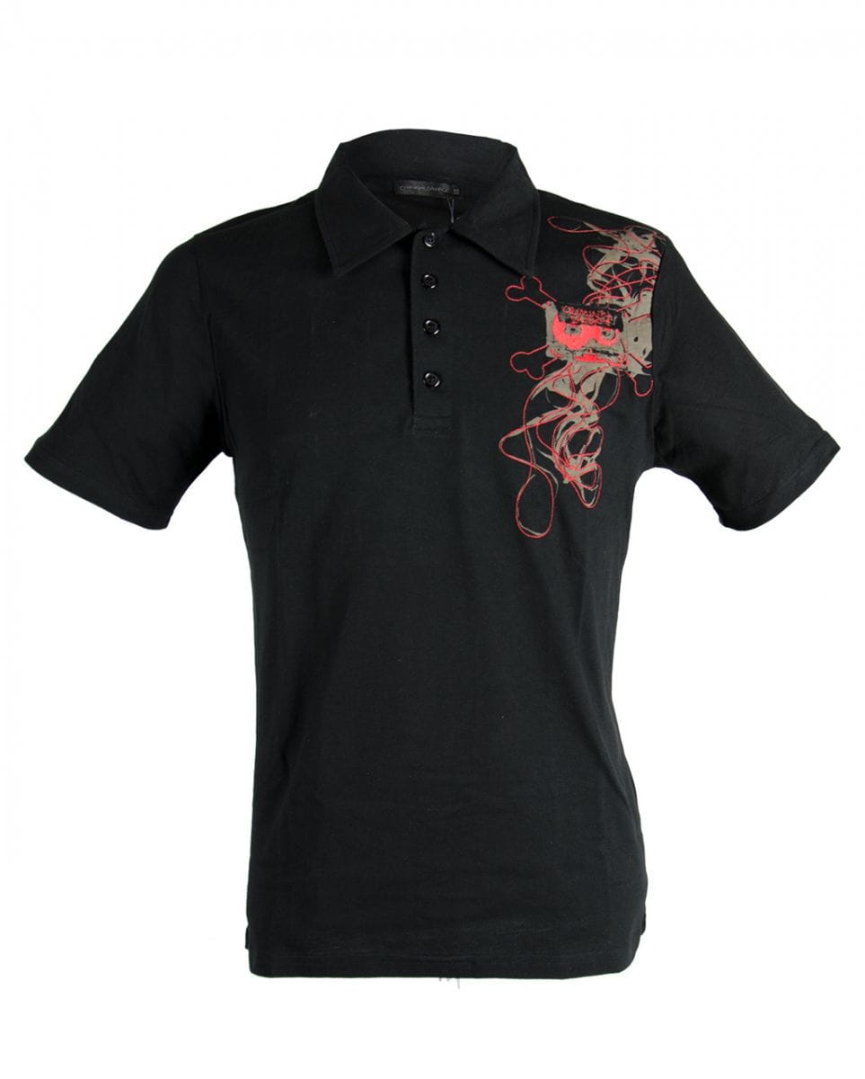 Polo Hemd Tape Skull