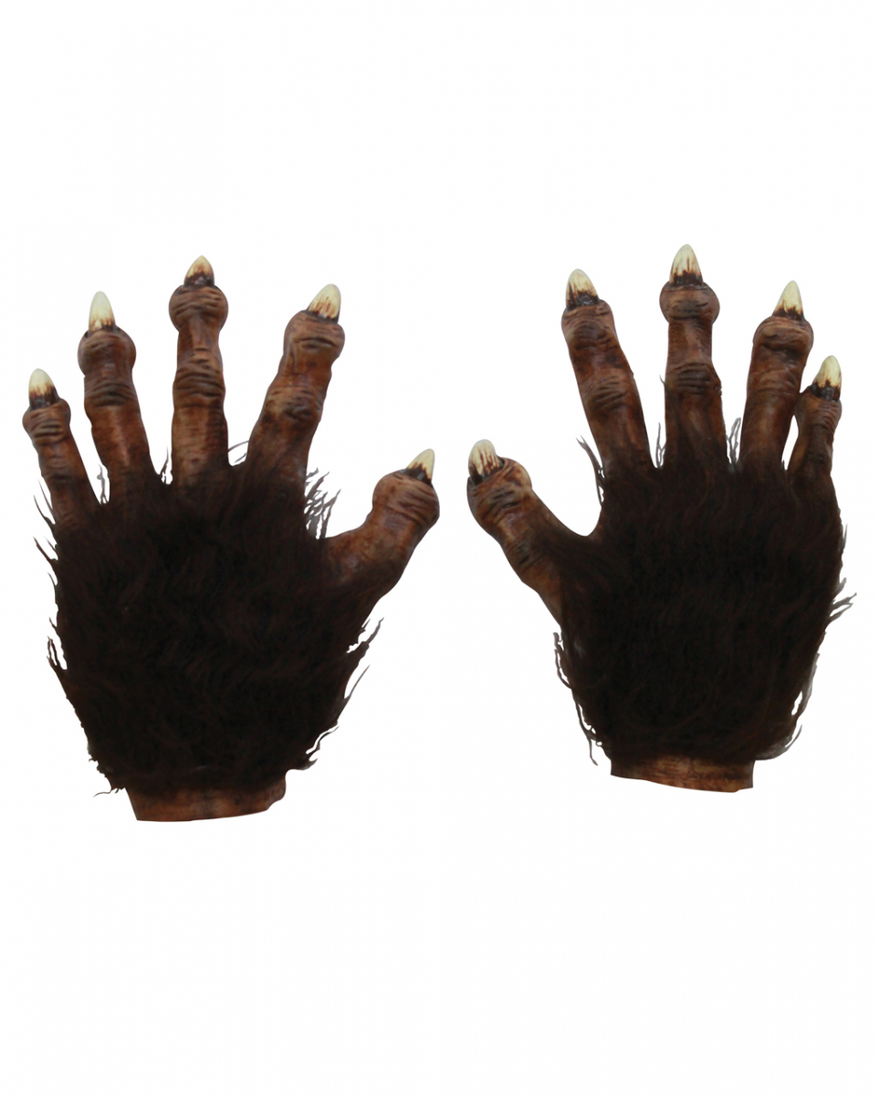 Werwolf Handschuhe mit Kunstfell