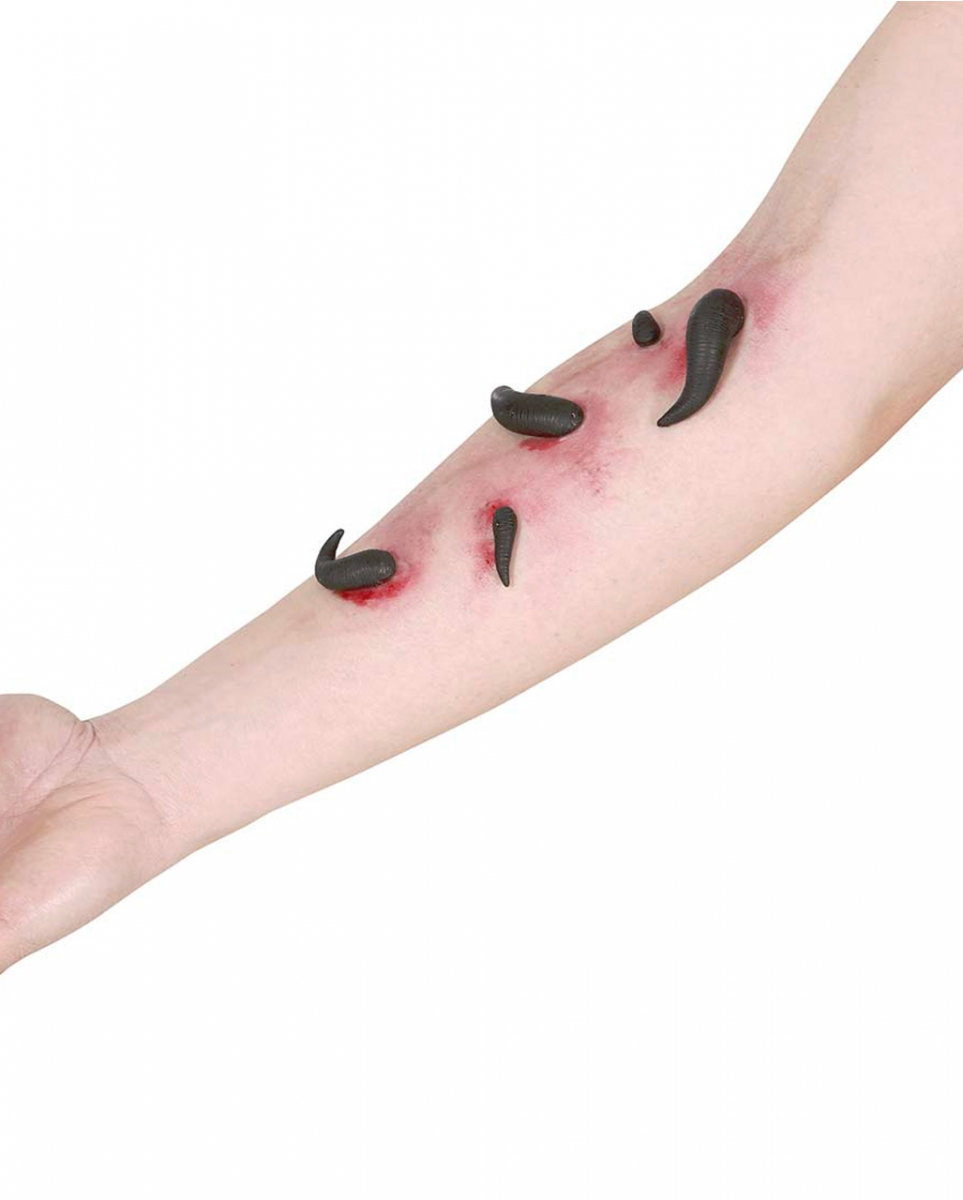 Ekelige Blutegel als Spezial Make-up Effekt 5 St.