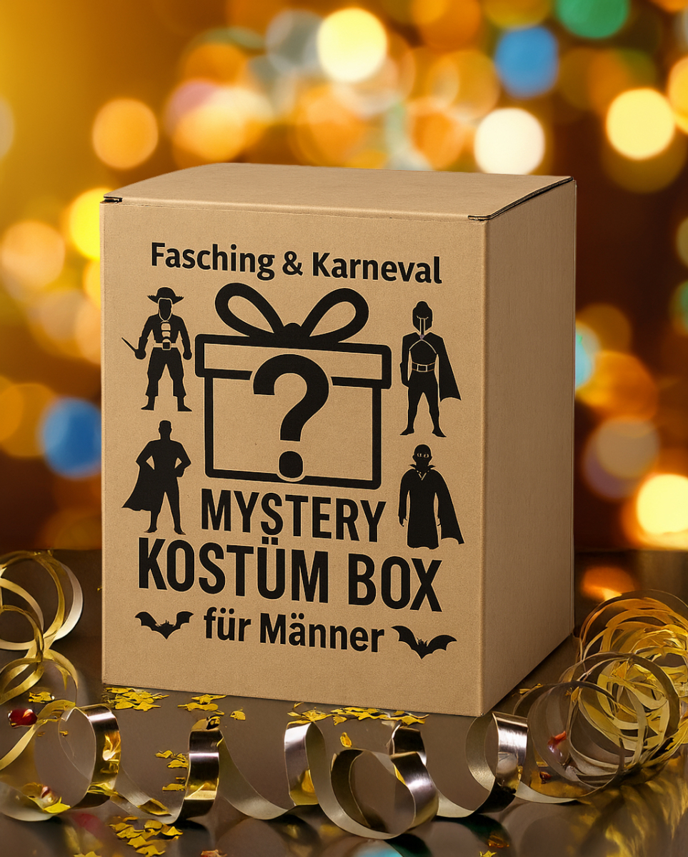 Karneval & Fasching Mystery Kostüm Box für Männer