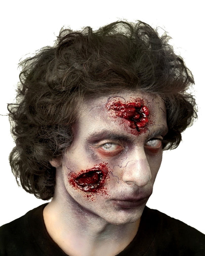 Fester Zombie Latex-Wunde