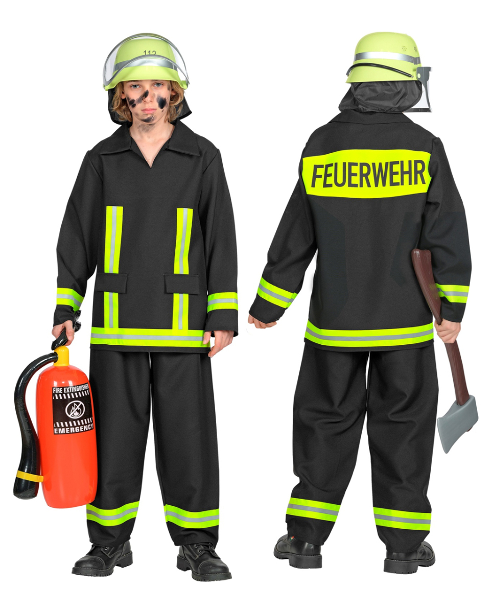 Feuerwehrmann Kostüm für Kinder