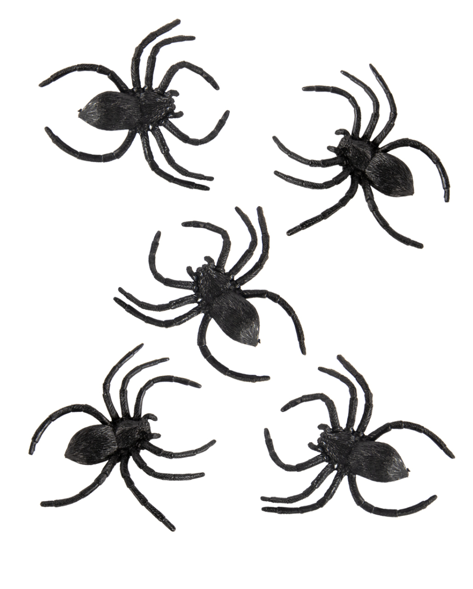 Gruselige Schwarze Taranteln 10cm - 4er-Set