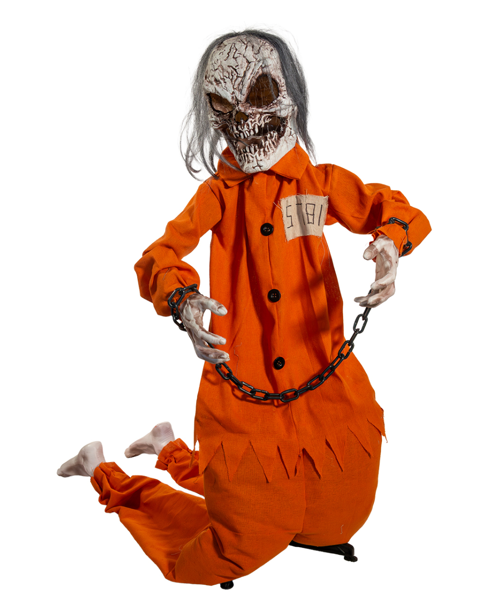Gefesselter Häftling mit Bewegung, Sound & Licht 168cm