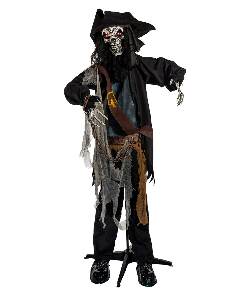 Geisterpirat mit Bewegung, Licht & Sound 176cm
