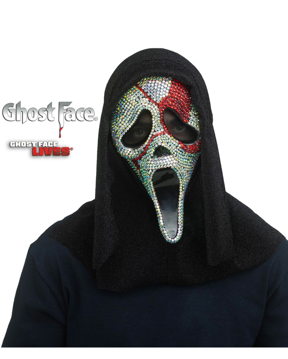 Ghost Face blutige Strassstein Maske