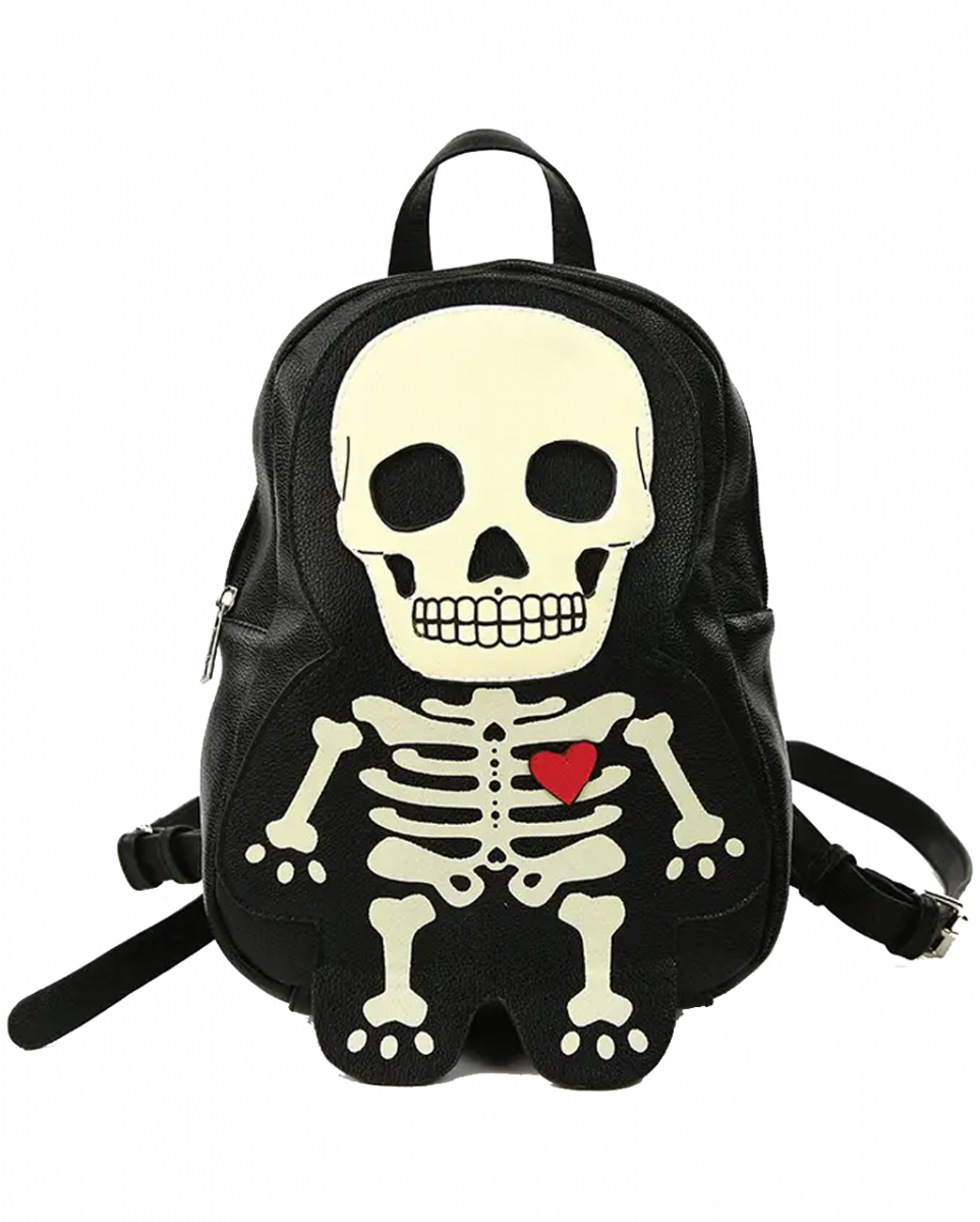 Skelett Rucksack Glow in the Dark