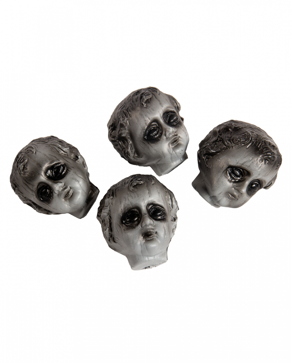 Friedhofs Gothic Puppenköpfe 4 St.
