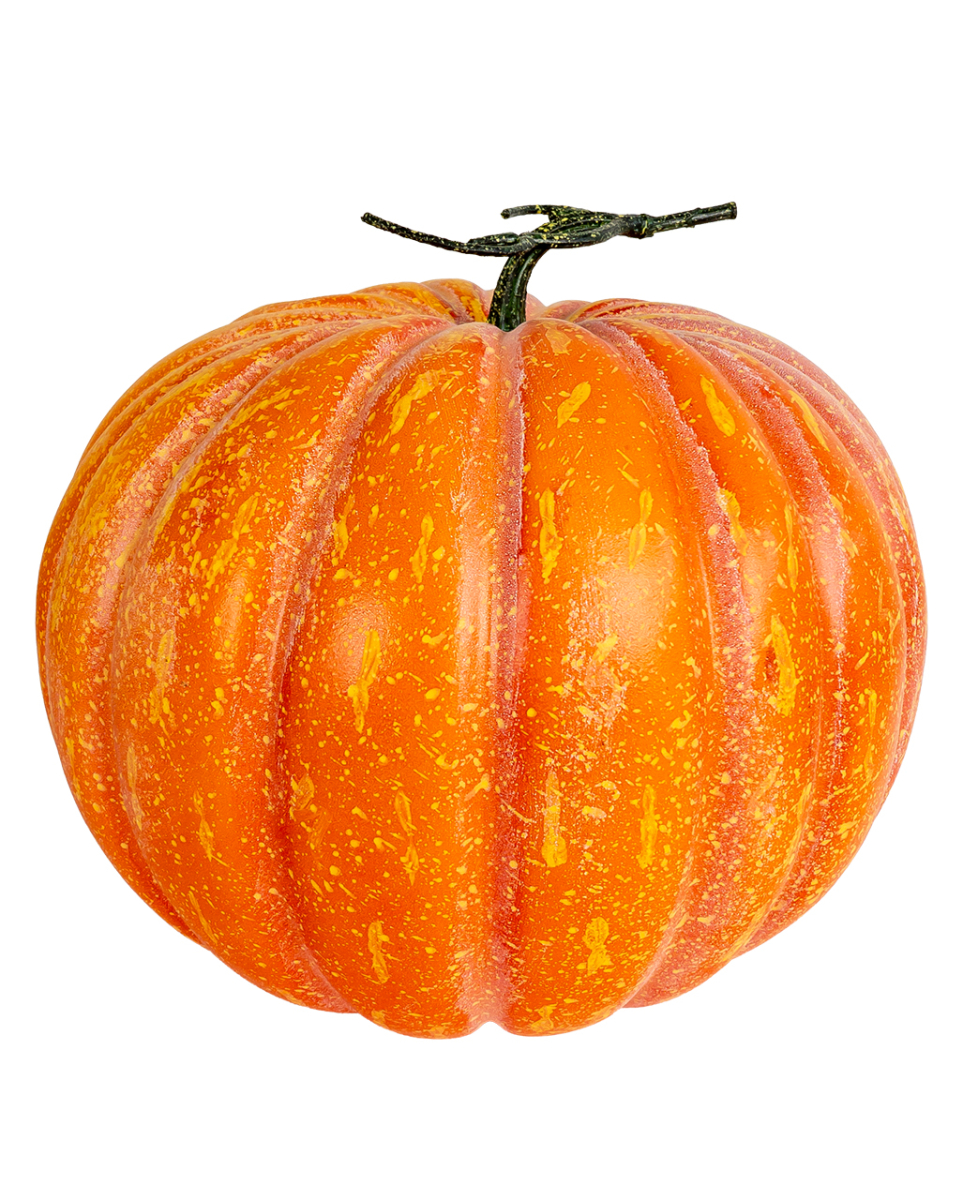Großer Deko Kürbis mit Strunk 32x26cm