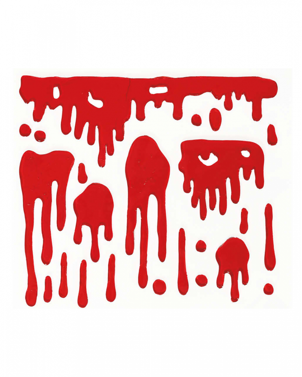 3D Blut Gel Fenster Halloween Dekoration