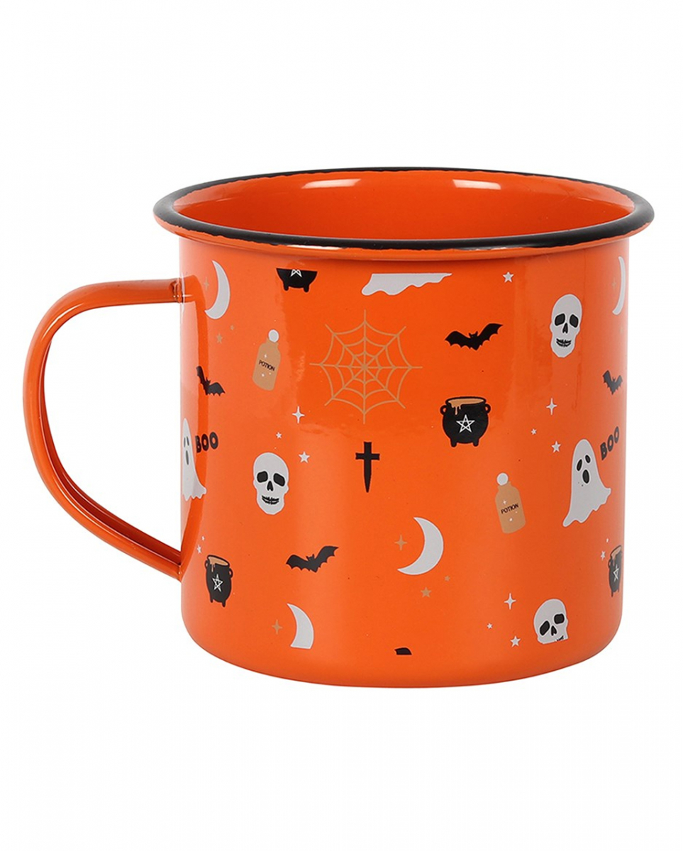 Halloween Emaille Lieblingstasse
