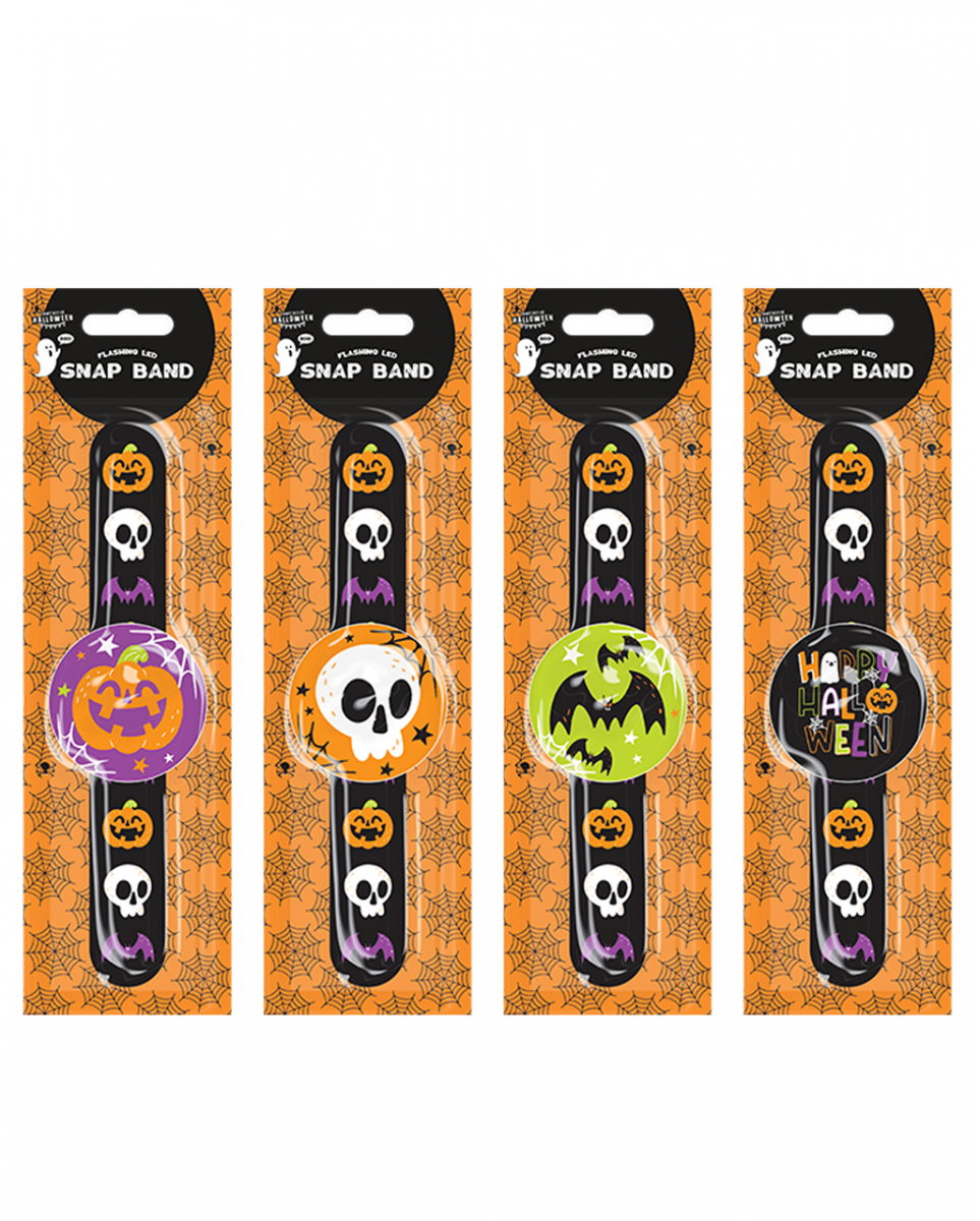 Blinkendes Halloween LED Snap Band