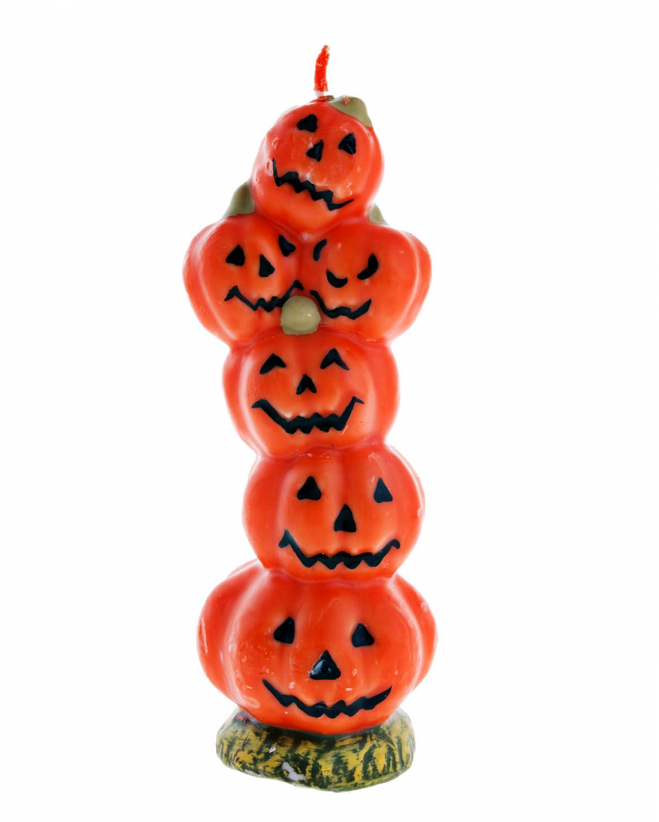 Jack o Lantern Kürbis Kerze 19 cm